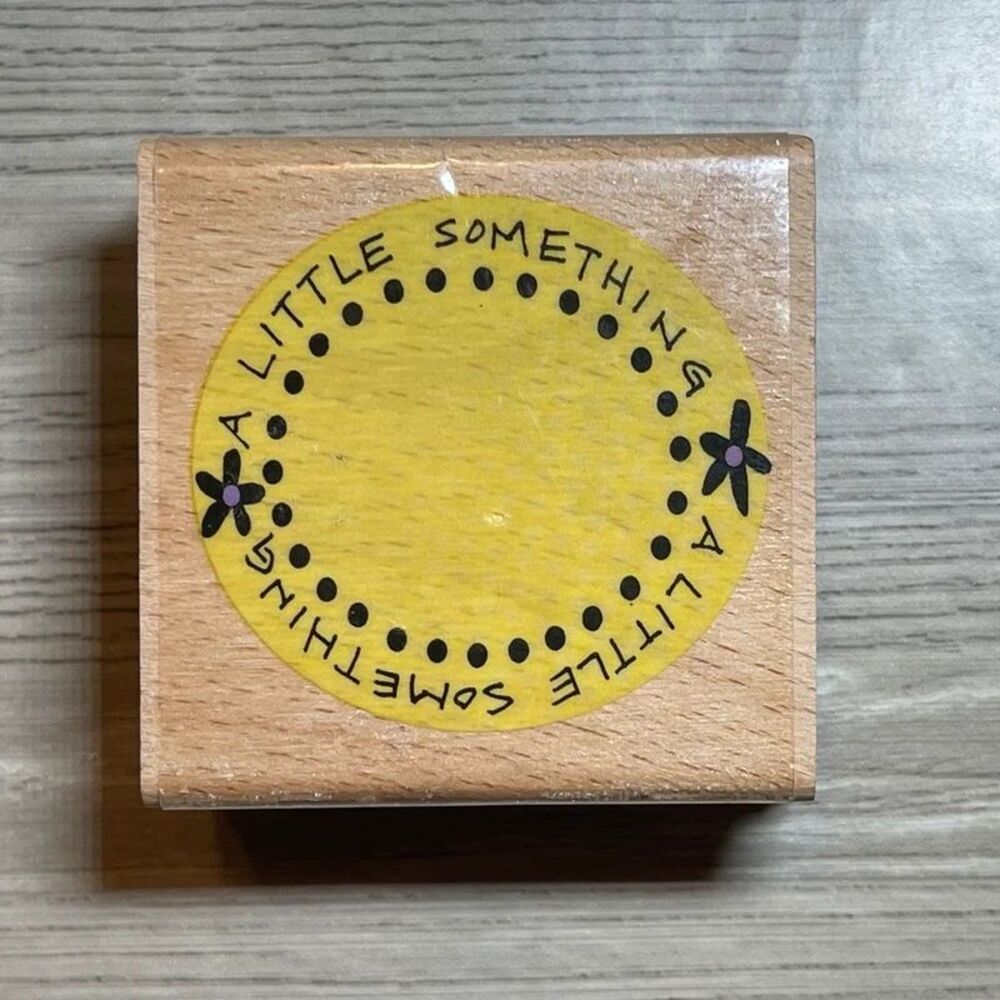 Kolette Hall Vintage A Little Something Rubber Stamp